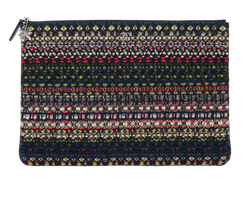 Tweed Zipped Pouch, Wool, Multicolour, 21137109(2015/16), AC/DB/E, 3*